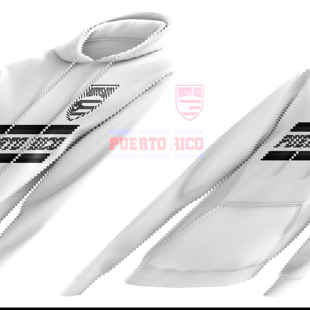 Puerto Rico Core Football Country Hoody (White)
