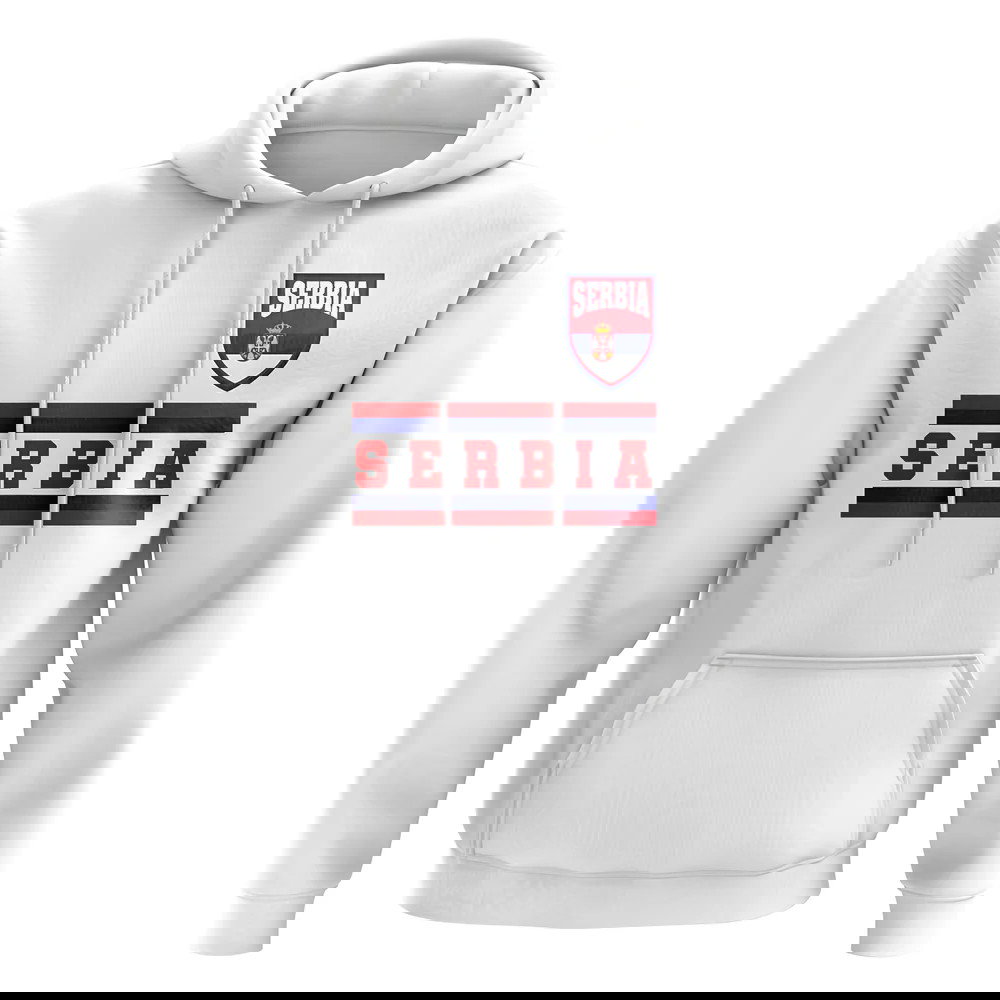 Serbia Core Football Country Hoody (White)