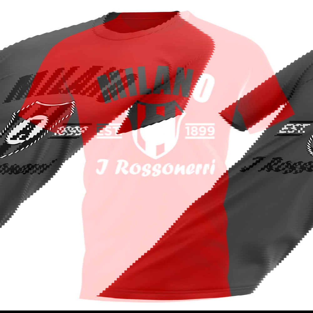 Ac Milan Established Football T-Shirt (Red)