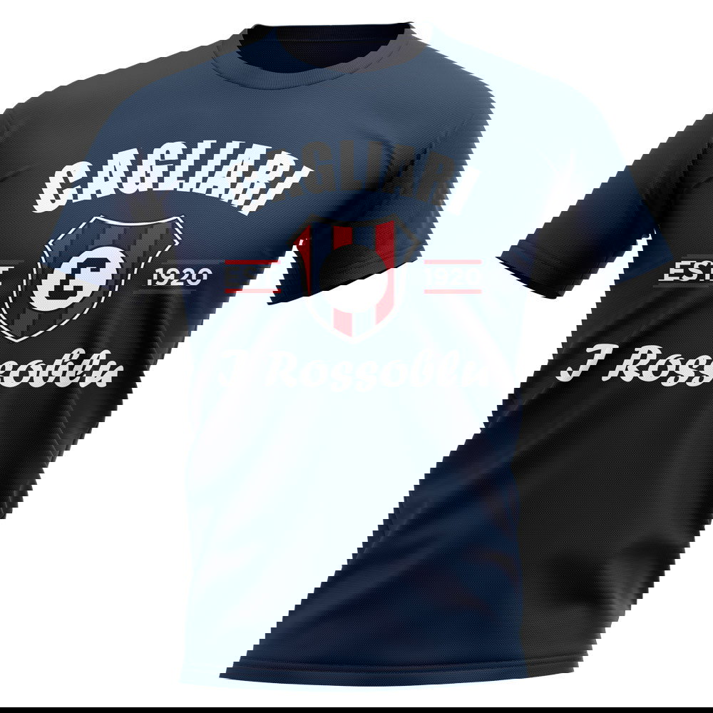Cagliari Established Football T-Shirt (Navy)