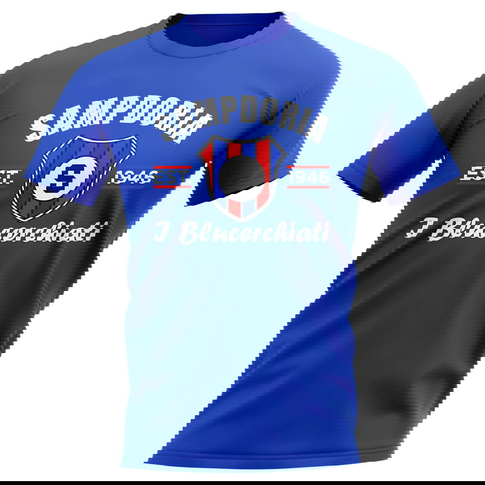Sampdoria Established Football T-Shirt (Blue)