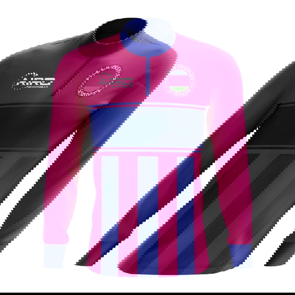 Kuban People's Republic Concept Football Half Zip Midlayer Top (Purple-Blue)