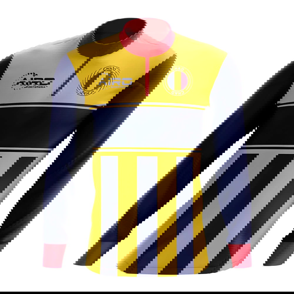 Chad Concept Football Half Zip Midlayer Top (Yellow-blue)