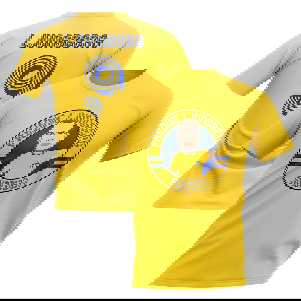 Freddie Ljungberg Sweden Illustration T-Shirt (Yellow)