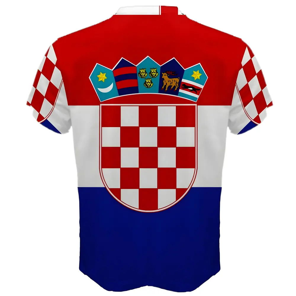 Croatia Flag Sublimated Sports Jersey - Kids