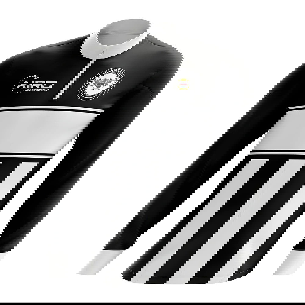 Saint BarthelemyConcept Football Half Zip Midlayer Top (Black-White)