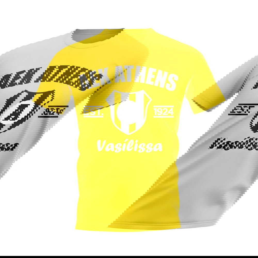 AEK Athens Established Football T-Shirt (Yellow)