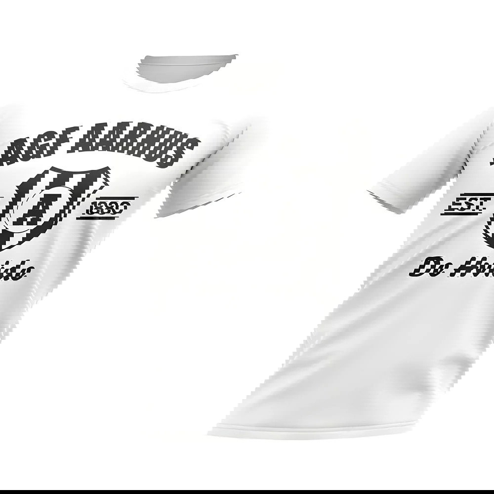 AGF Aarhus Established Football T-Shirt (White)