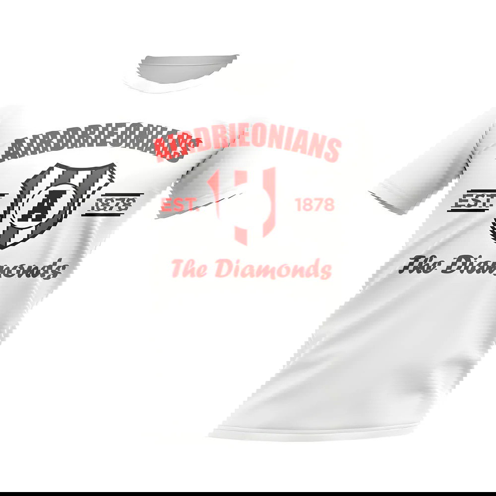 Airdrieonians Established Football T-Shirt (White)