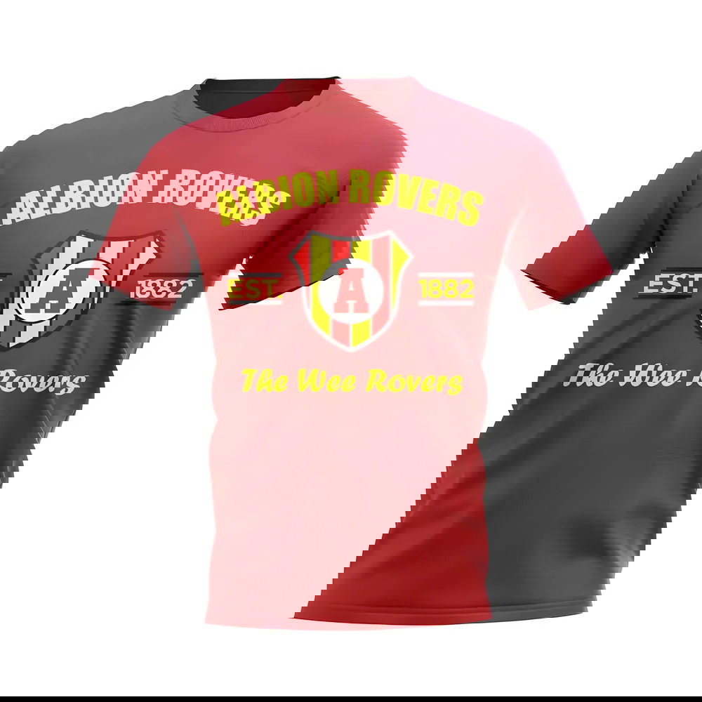 Albion Rovers Established Football T-Shirt (Red)