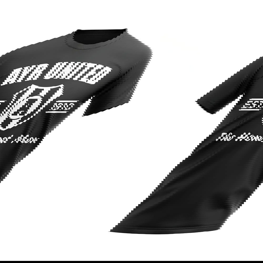 Ayr United Established Football T-Shirt (Black)