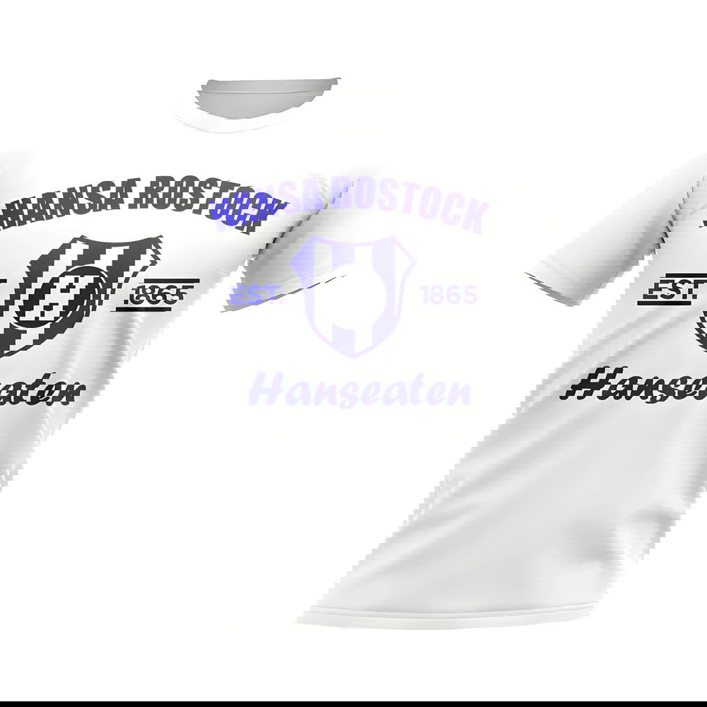 Hansa Rostock Established Football T-Shirt (White)