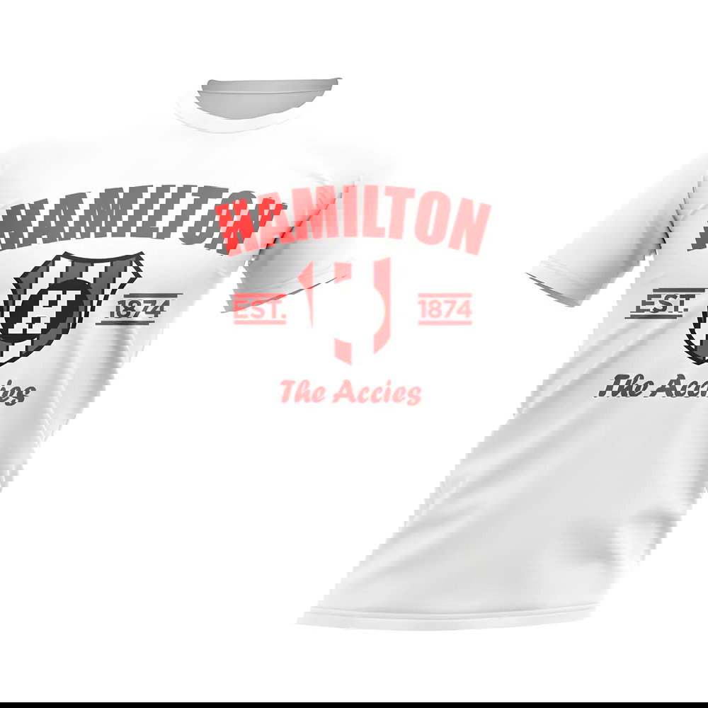 Hamilton Accies Established Football T-Shirt (White)