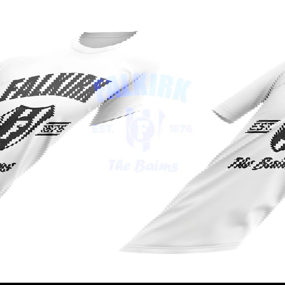 Falkirk Established Football T-Shirt (White)