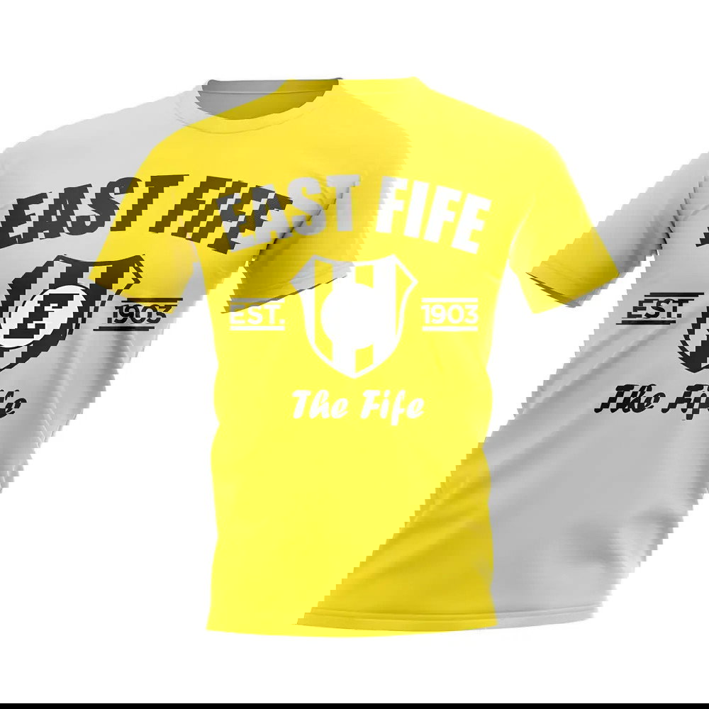 East Fife Established Football T-Shirt (Yellow)