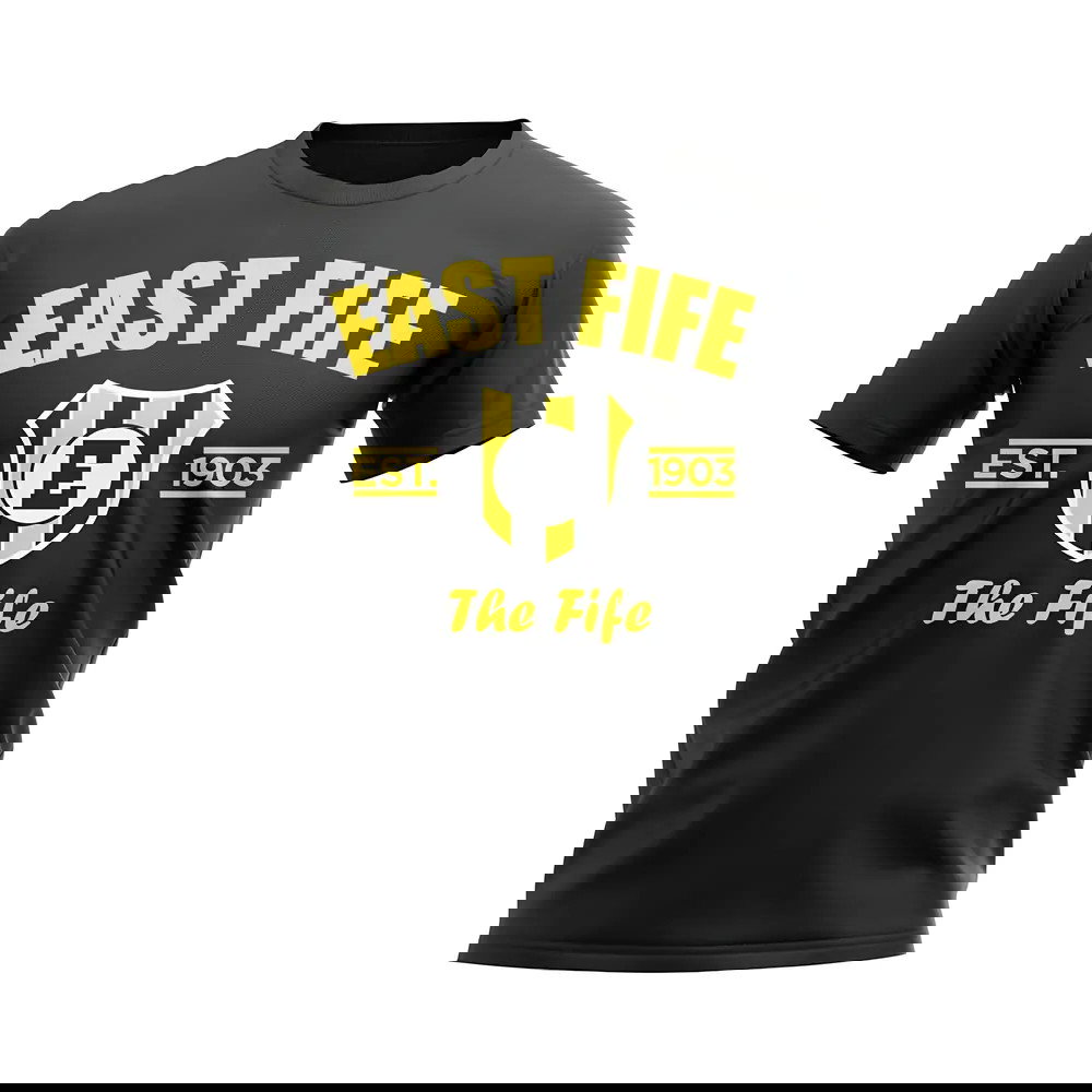 East Fife Established Football T-Shirt (Black)