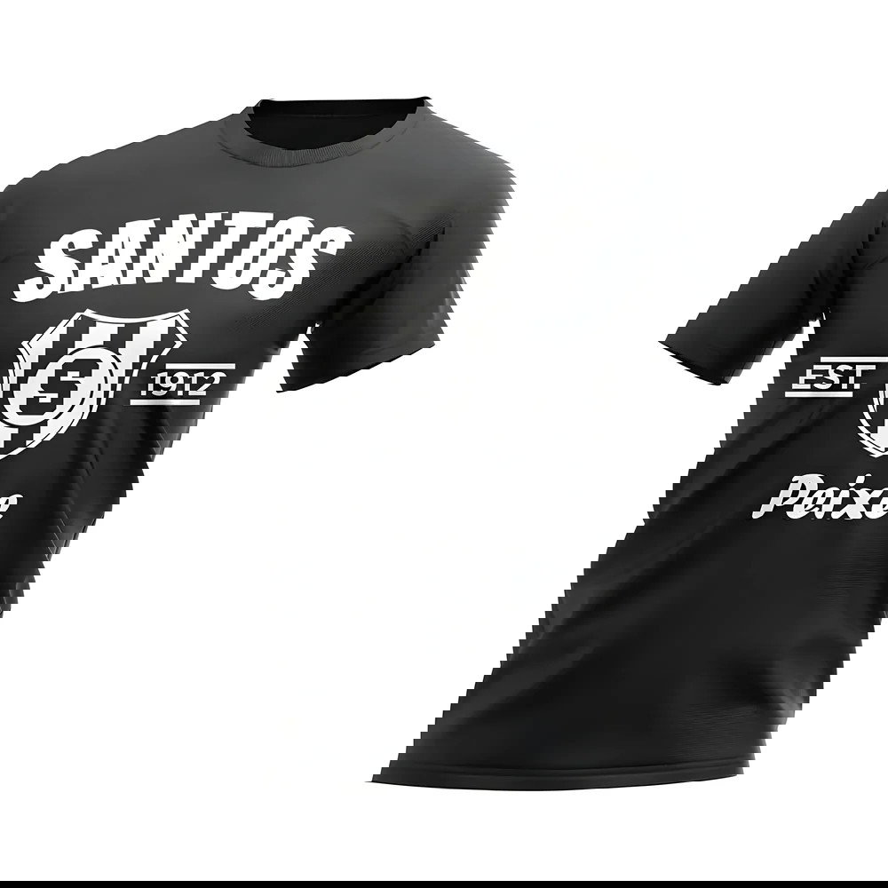 Santos Established Football T-Shirt (Black)