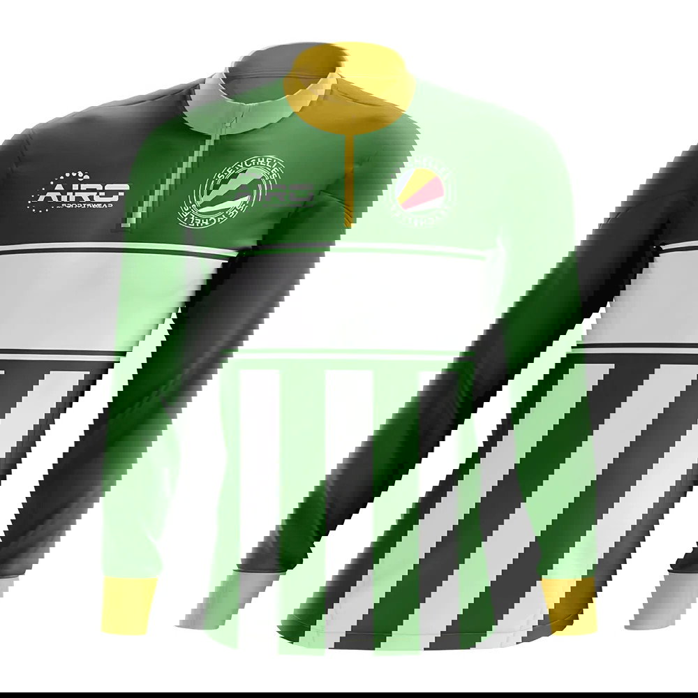 Seychelles Concept Football Half Zip Midlayer Top (Green-White)