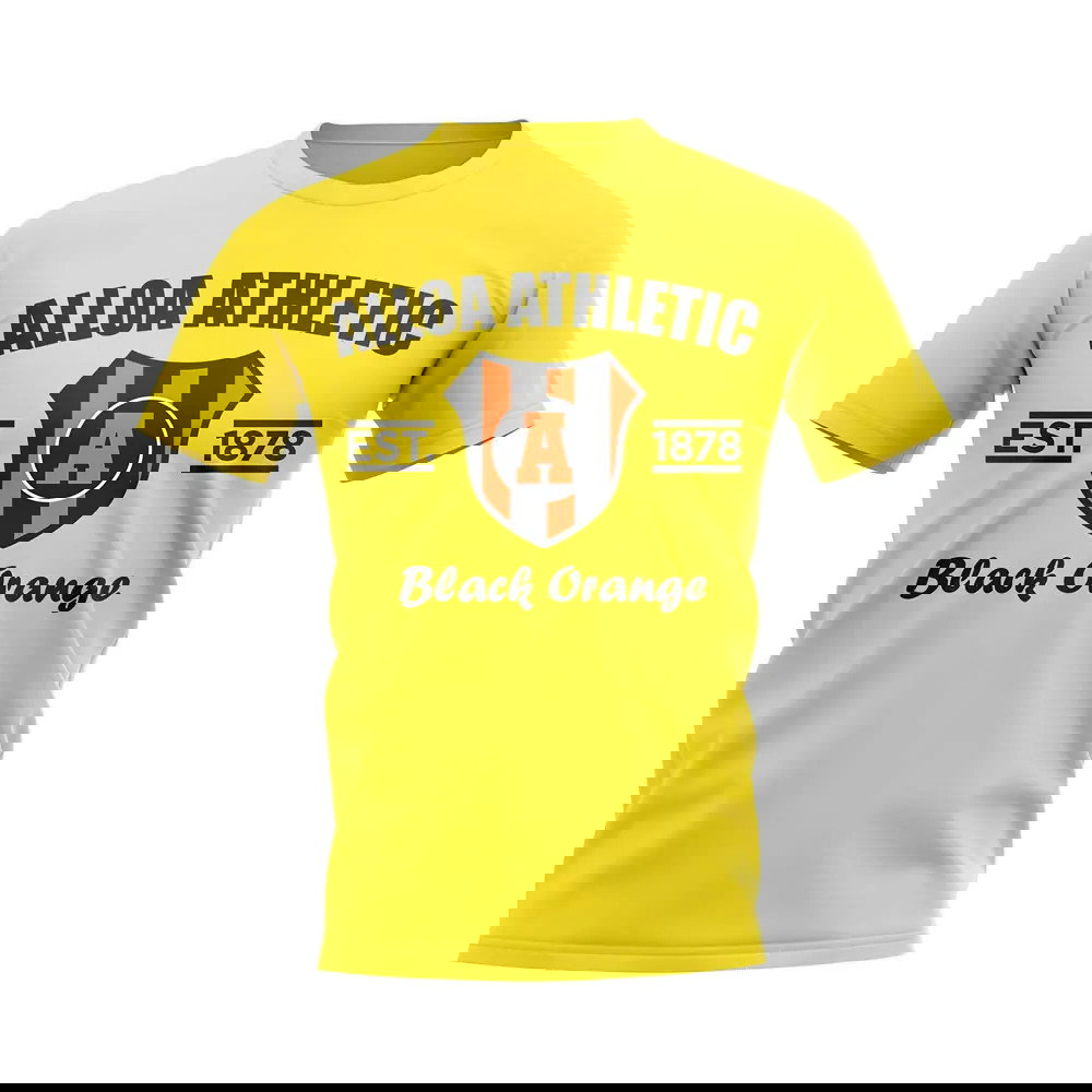 Alloa Athletic Established Football T-Shirt (Yellow)