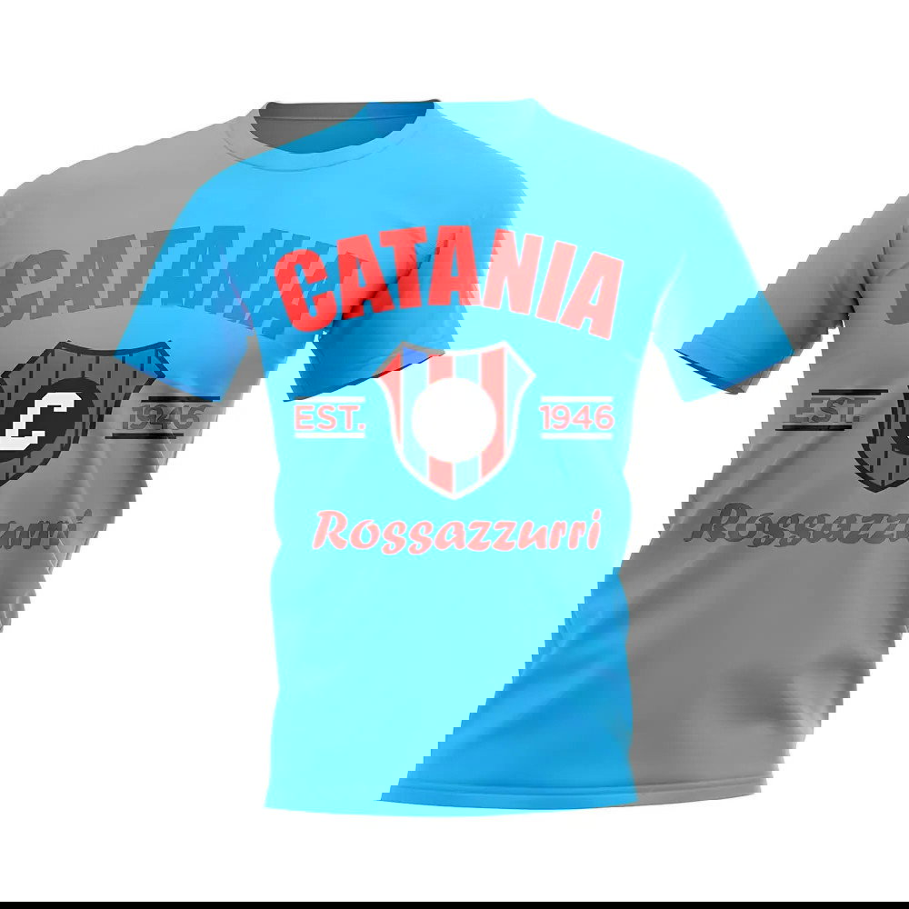 Catania Established Football T-Shirt (Sky Blue)