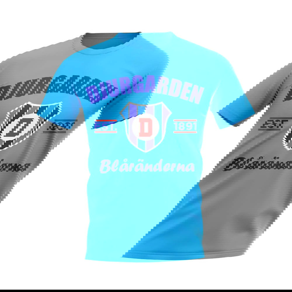 Djurgarden Established Football T-Shirt (Sky Blue)