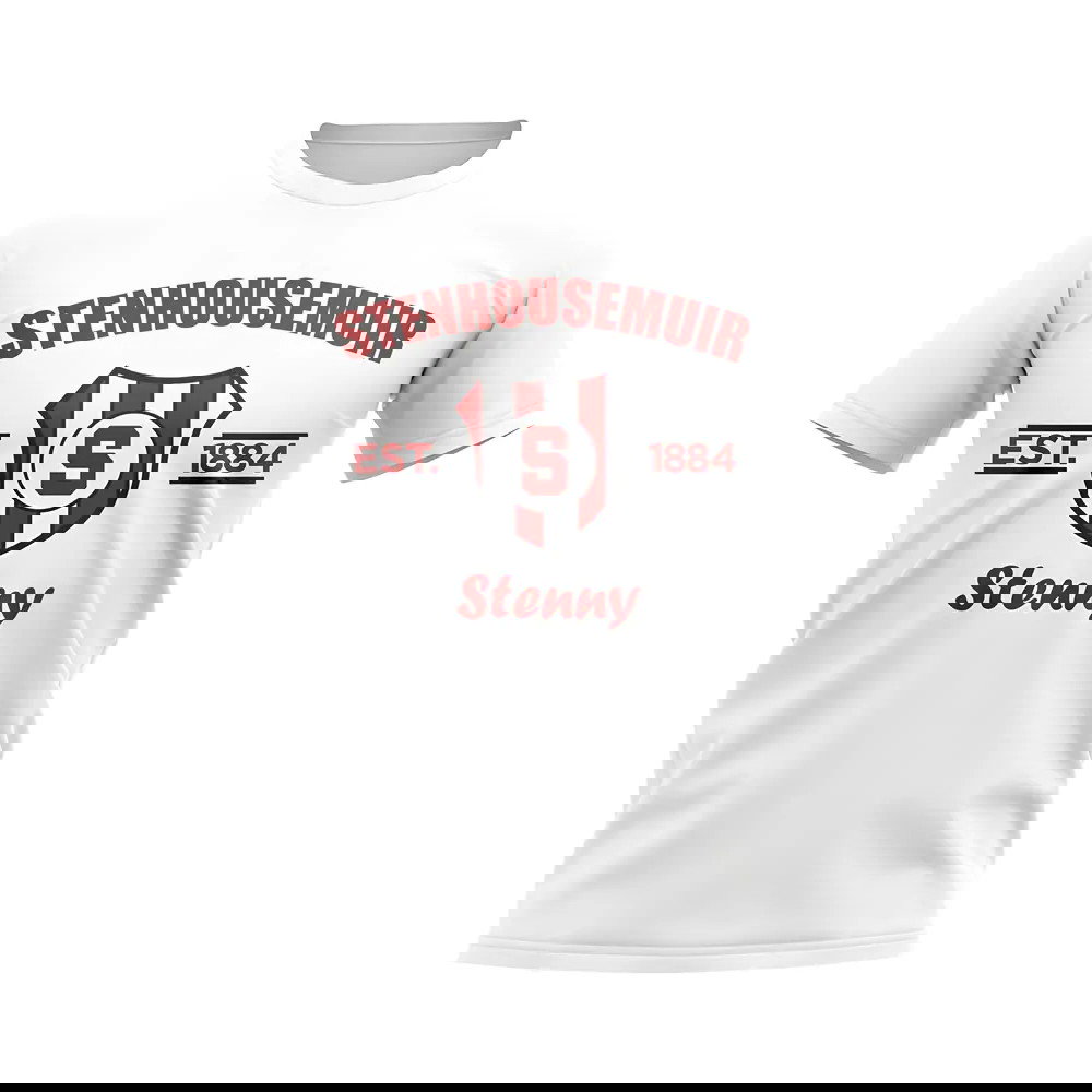 Stenhousemuir Established Football T-Shirt (White)