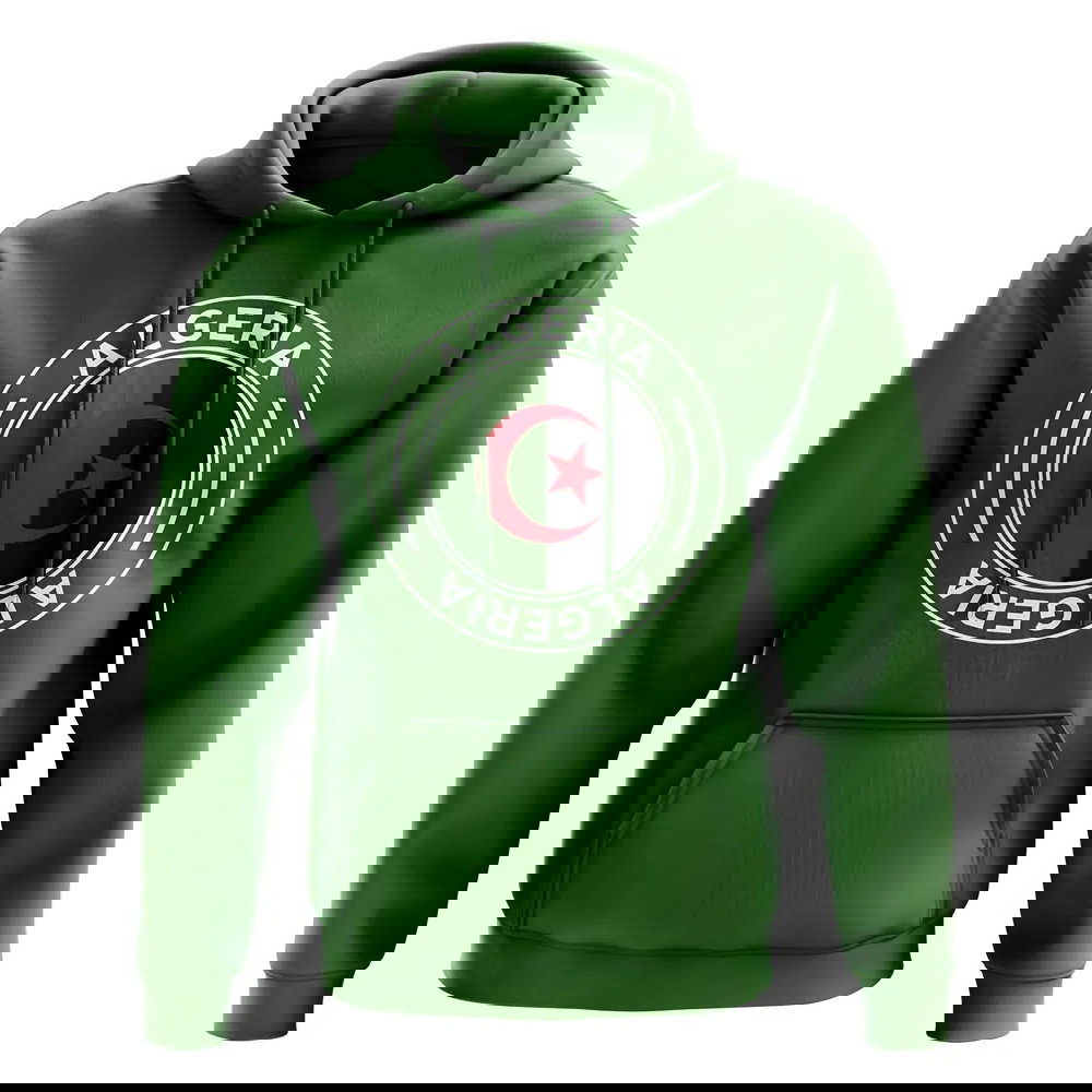 Algeria Football Badge Hoodie (Green)