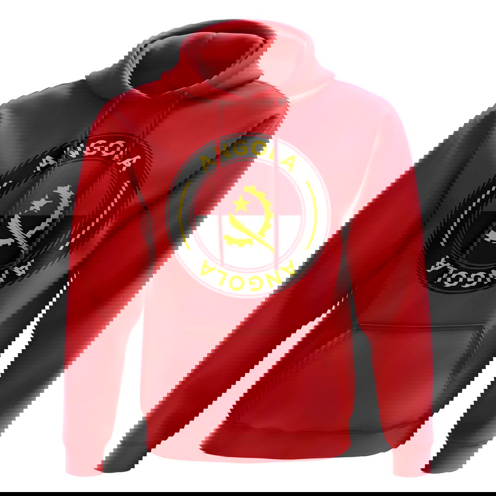 Angola Football Badge Hoodie (Red)