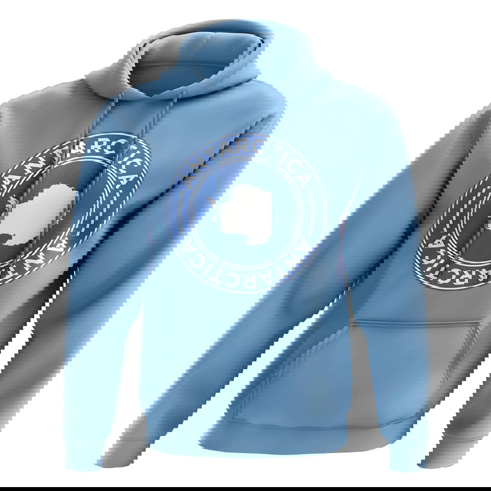 Antarctica Football Badge Hoodie (Sky)