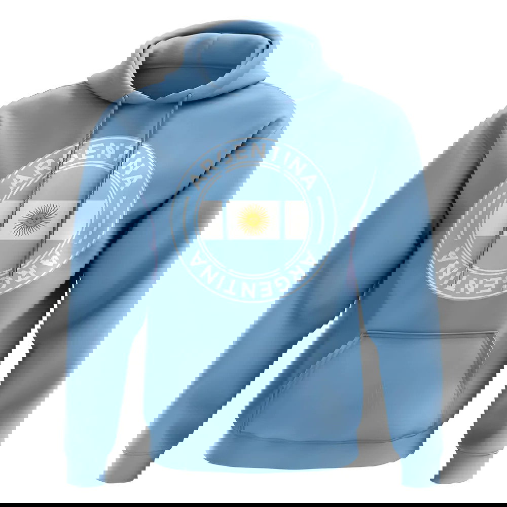 Argentina Football Badge Hoodie (Sky)