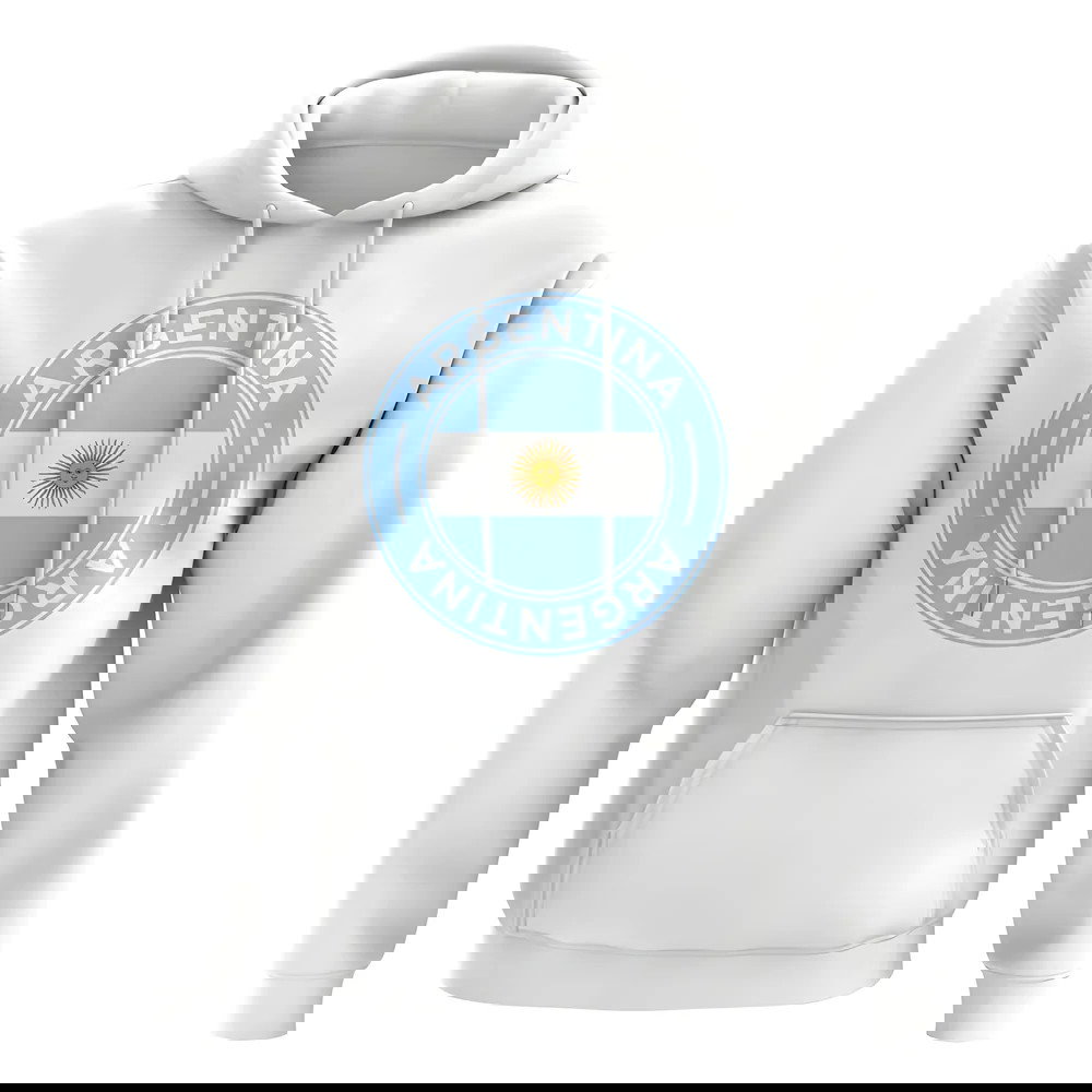 Argentina Football Badge Hoodie (White)