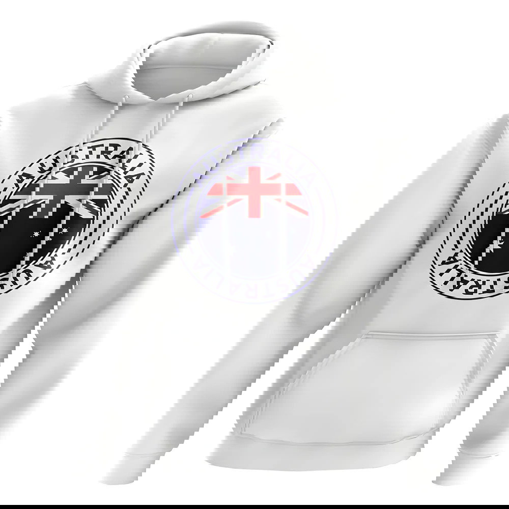 Australia Football Badge Hoodie (White)