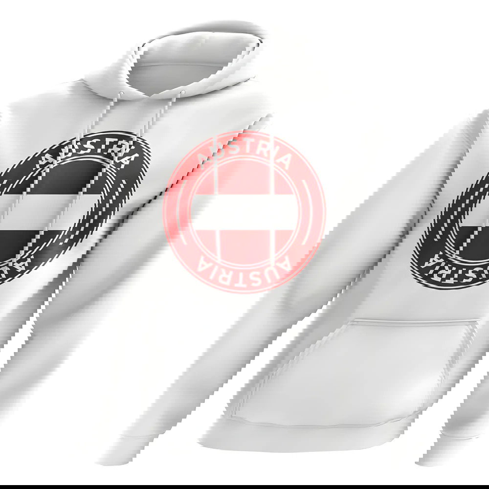 Austria Football Badge Hoodie (White)