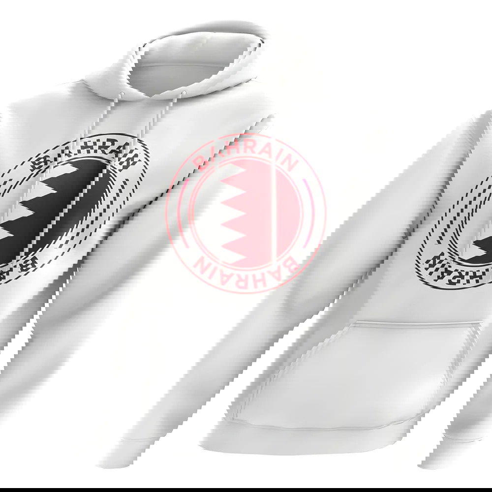 Bahrain Football Badge Hoodie (White)