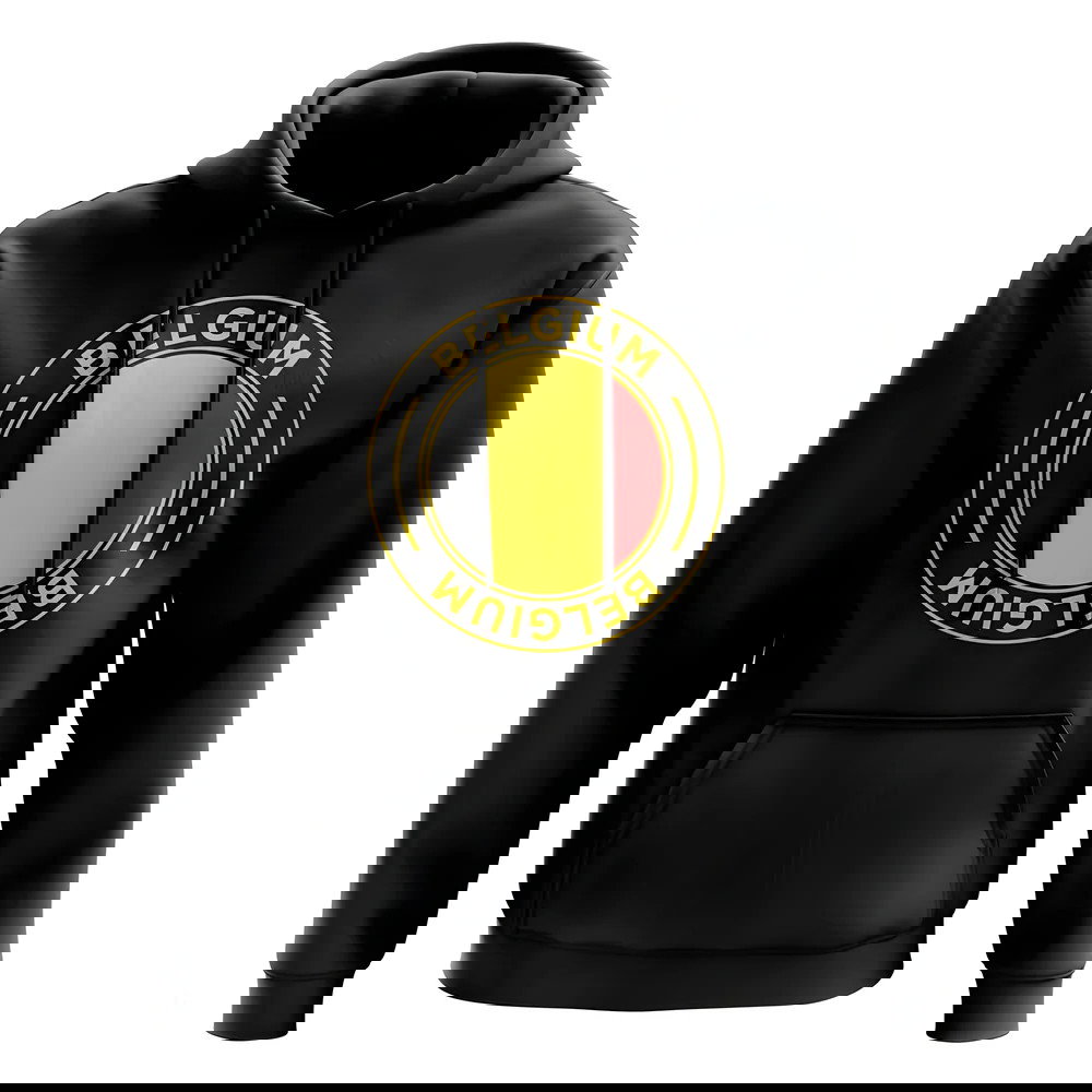 Belgium Football Badge Hoodie (Black)