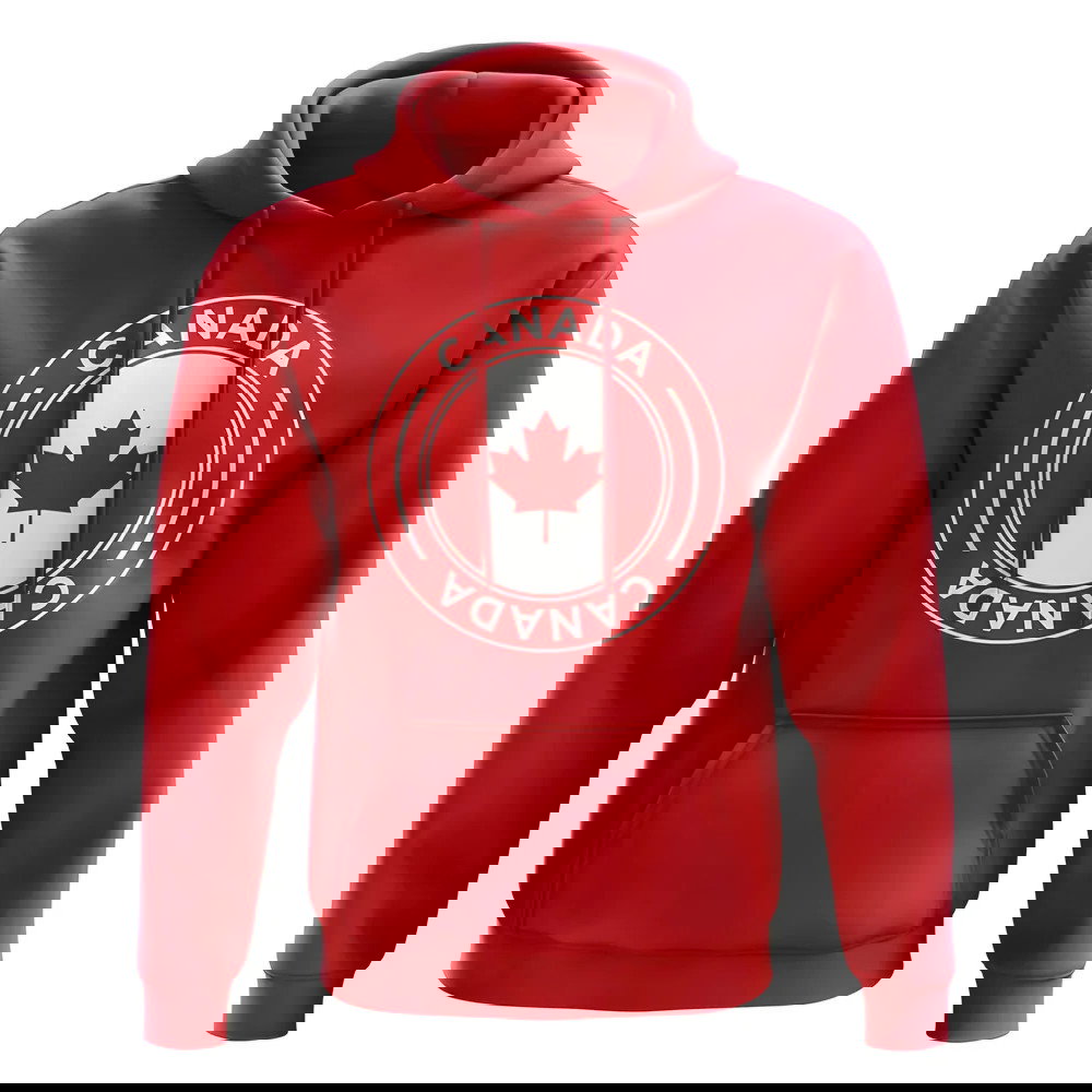 Canada Football Badge Hoodie (Red)