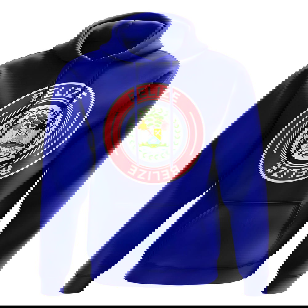 Belize Football Badge Hoodie (Royal)