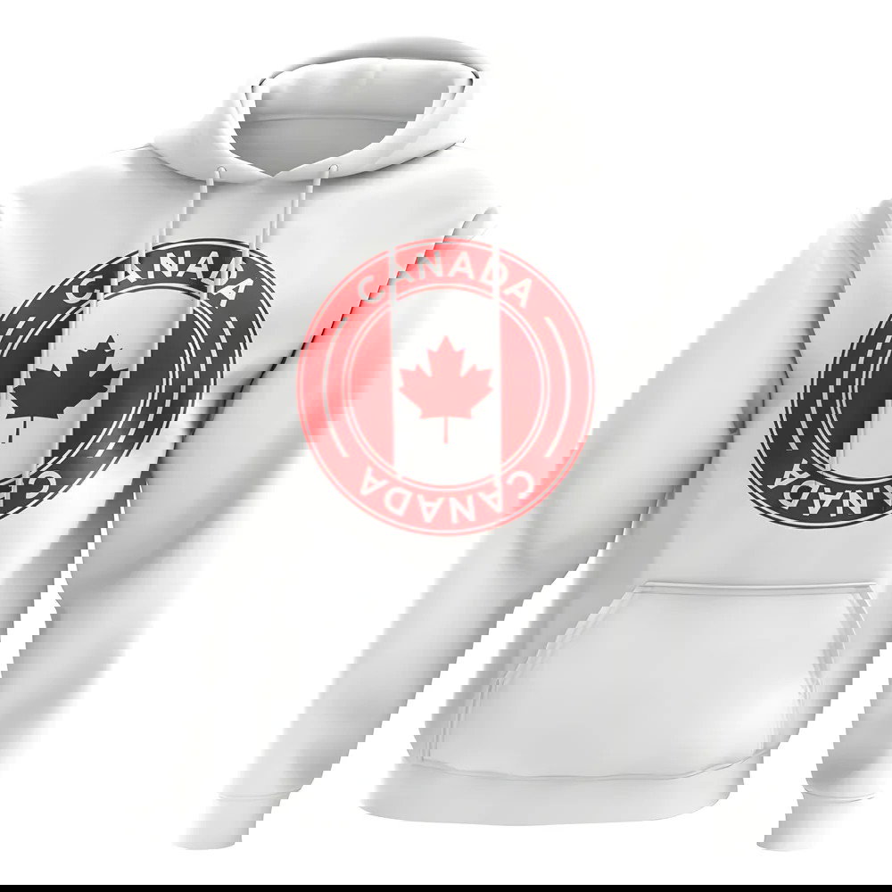 Canada Football Badge Hoodie (White)