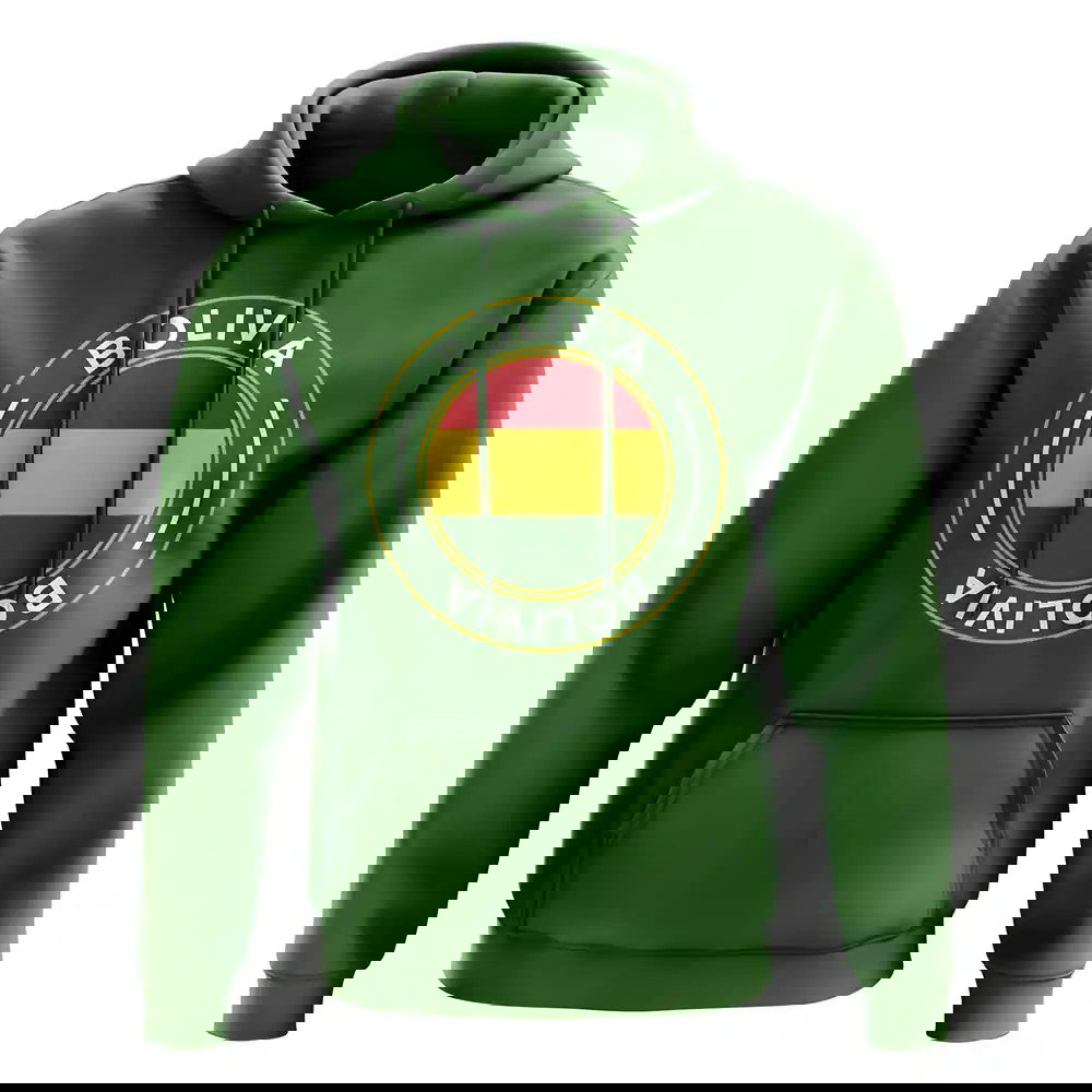 Bolivia Football Badge Hoodie (Green)