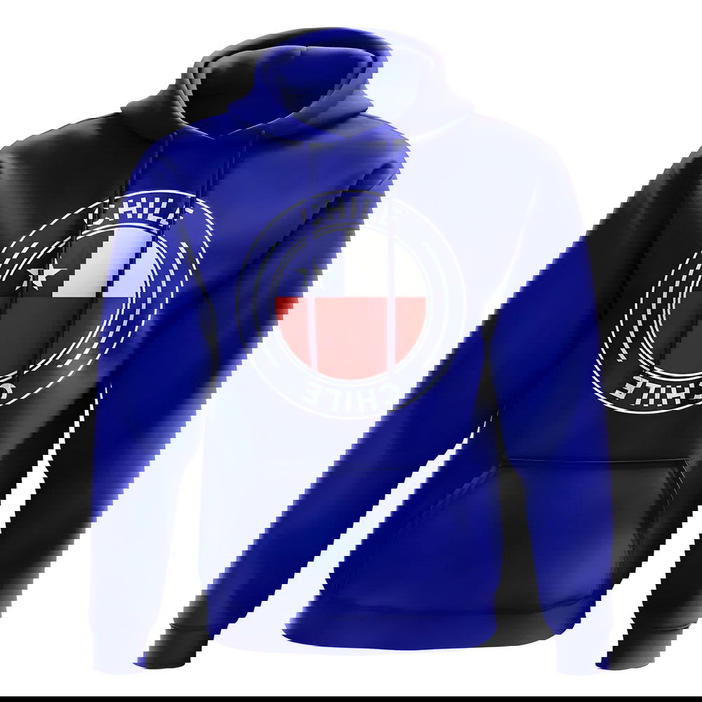 Chile Football Badge Hoodie (Royal)