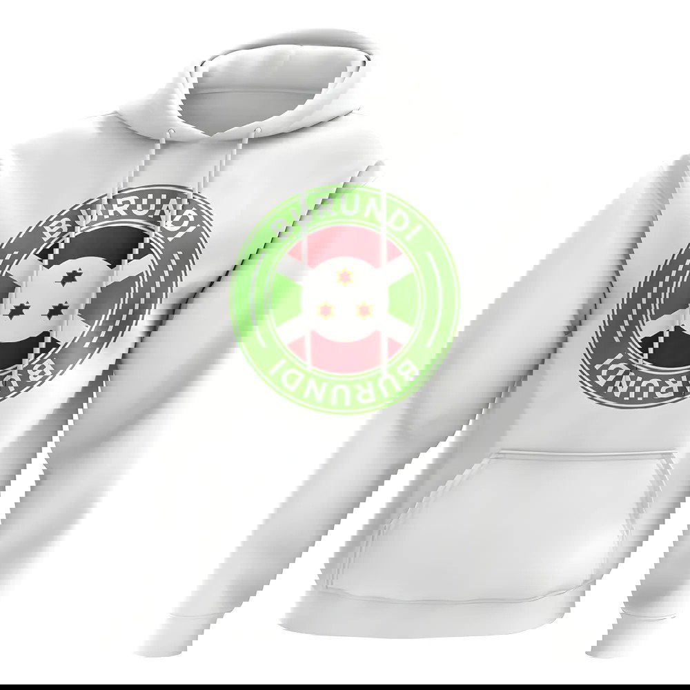 Burundi Football Badge Hoodie (White)