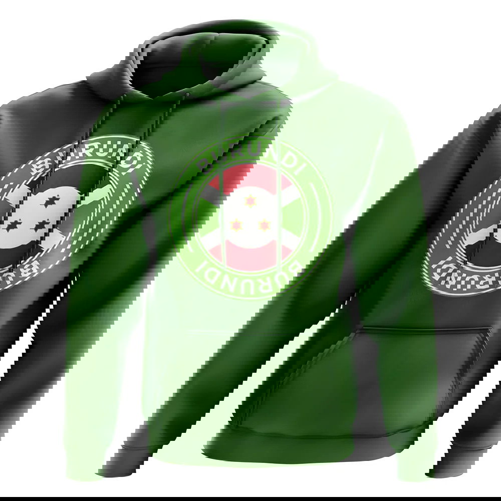 Burundi Football Badge Hoodie (Green)