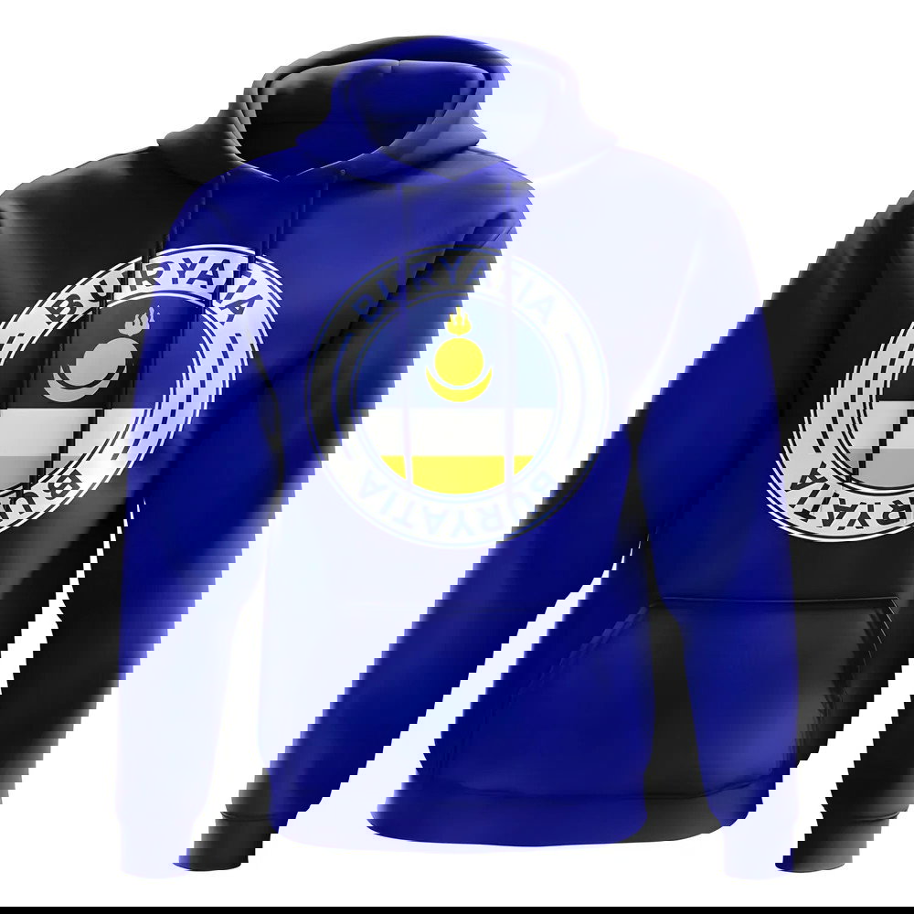 Buryatia Football Badge Hoodie (Royal)