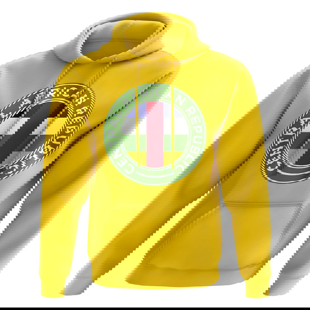Central African Republic Football Badge Hoodie (Yellow)
