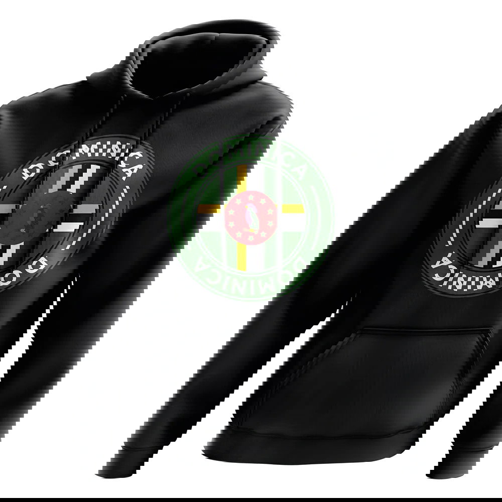 Dominica Football Badge Hoodie (Black)