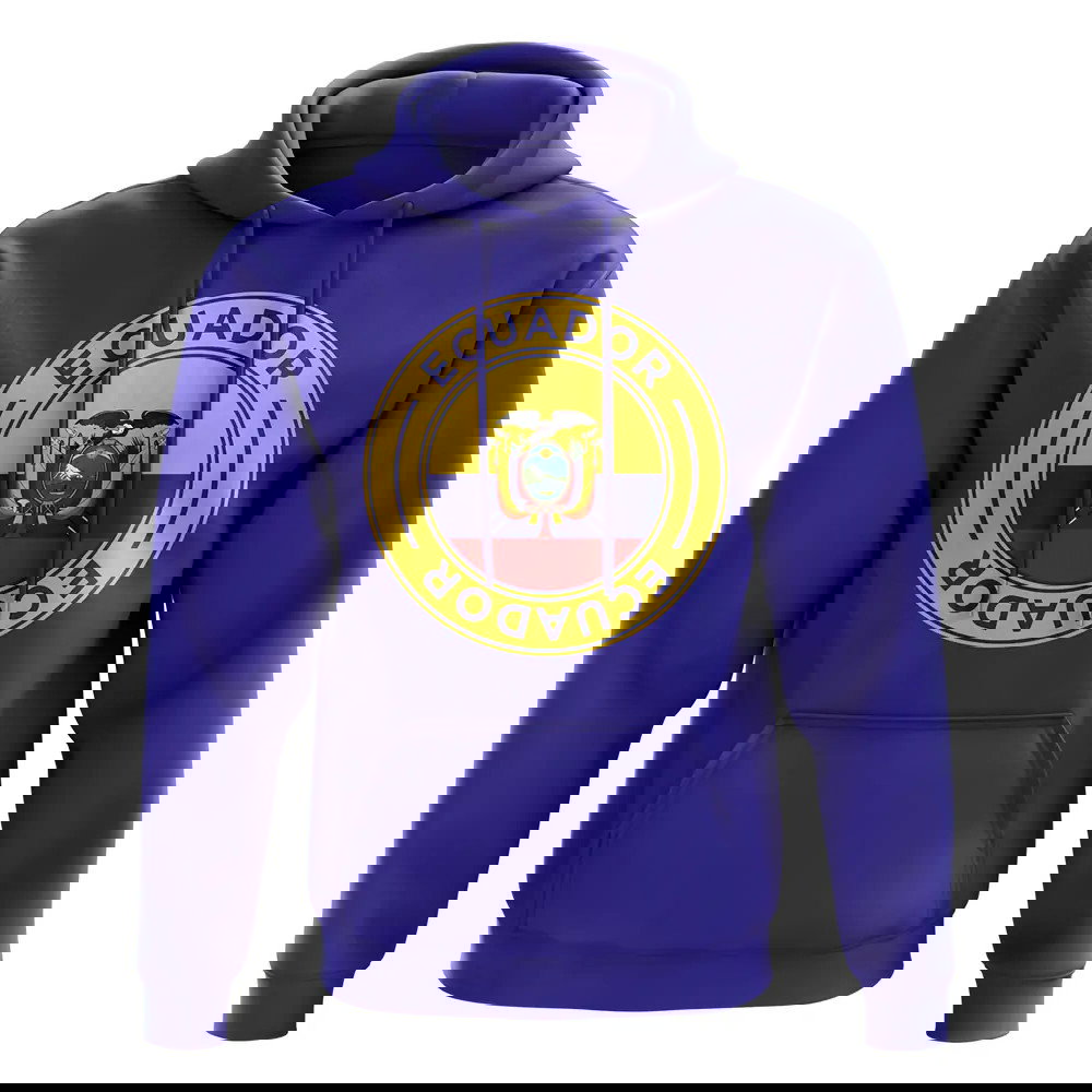 Ecuador Football Badge Hoodie (Royal)