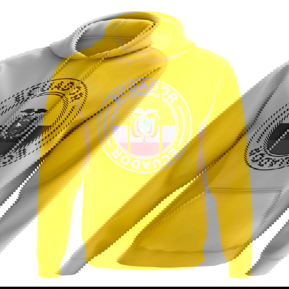 Ecuador Football Badge Hoodie (Yellow)