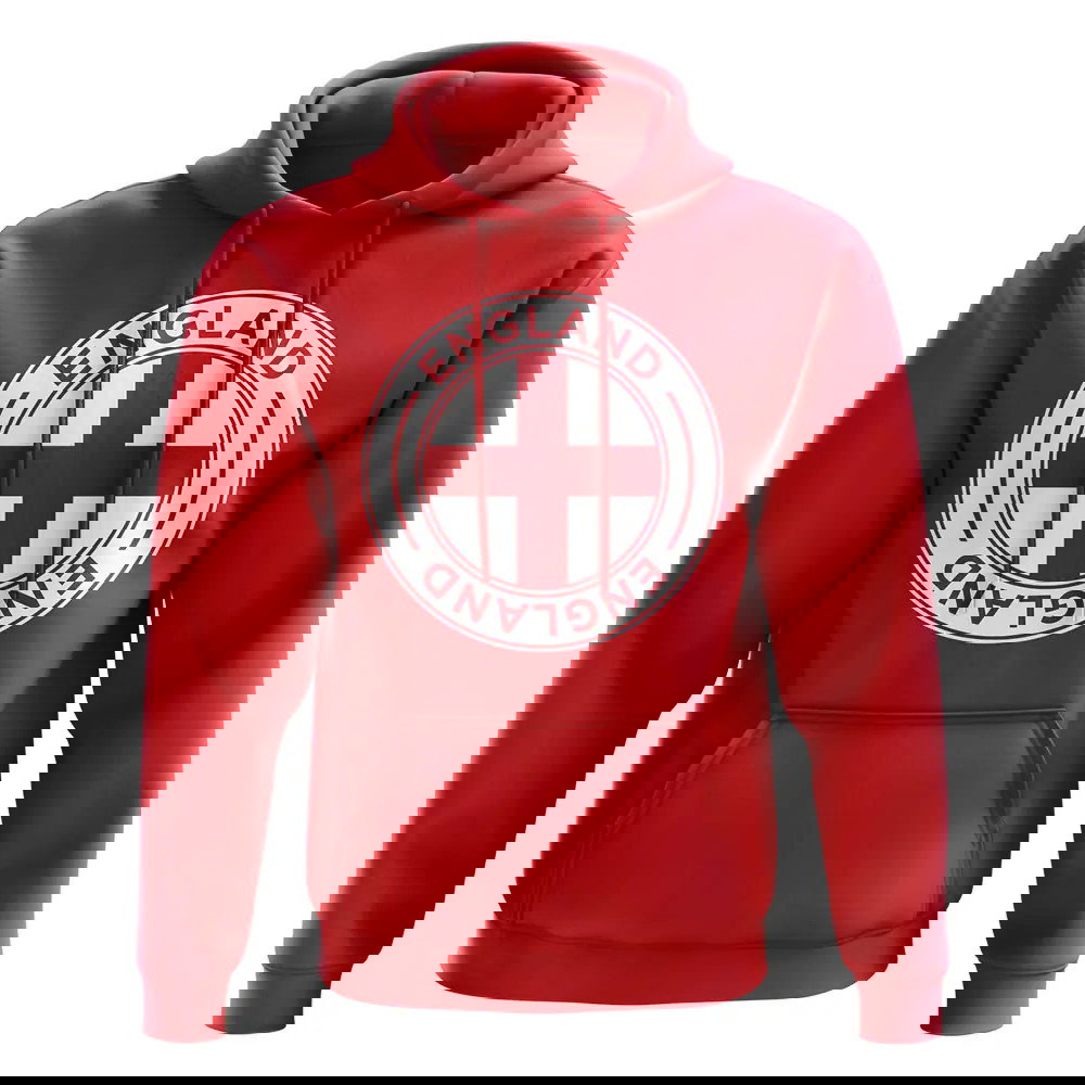 England Football Badge Hoodie (Red)