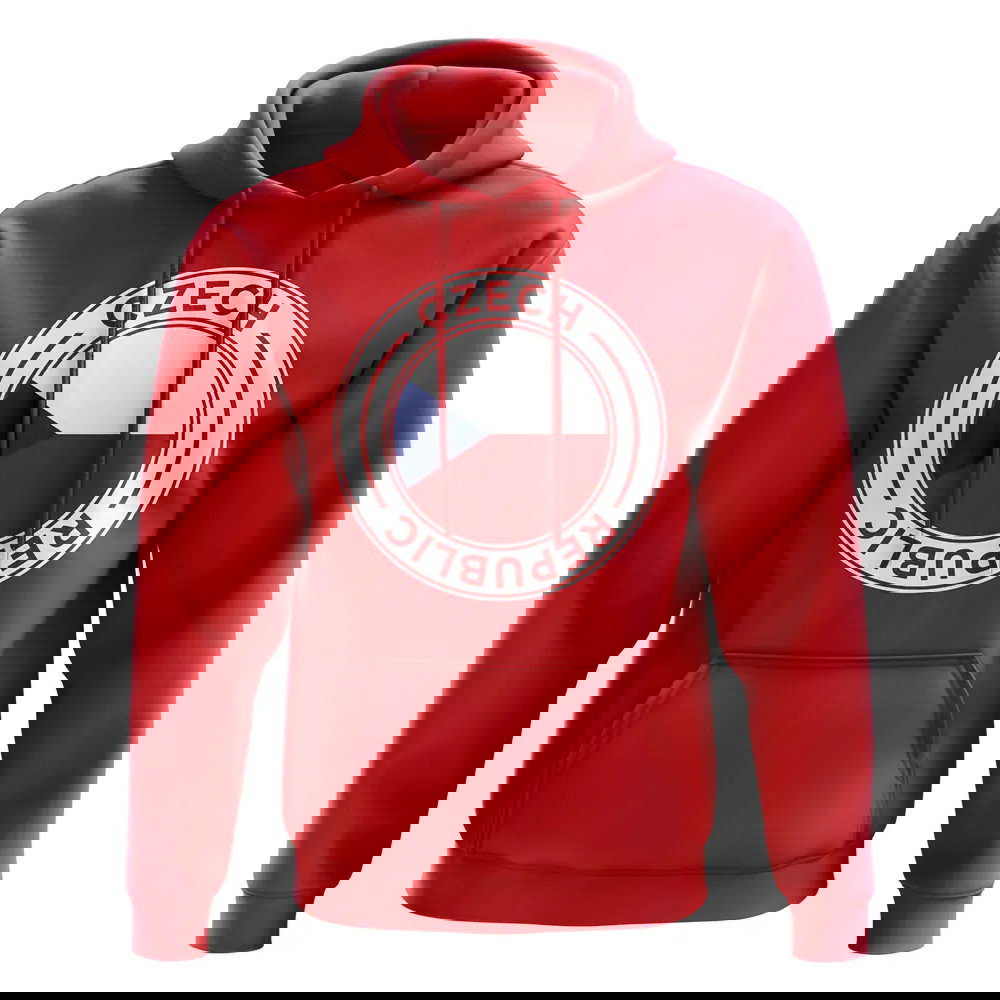 Czech Republic Football Badge Hoodie (Red)