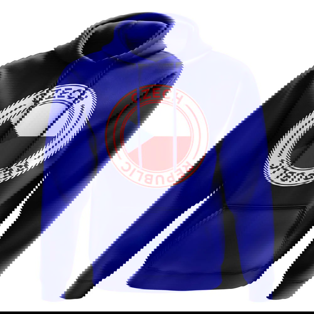 Czech Republic Football Badge Hoodie (Royal)